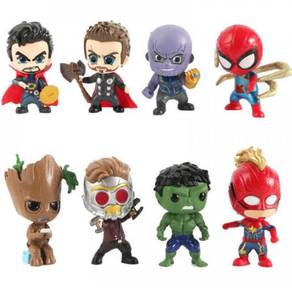 Avengers Q version Ironman Captain Marvel Thanos