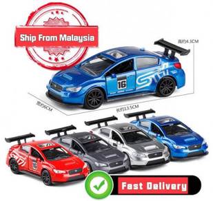 JADA 1:32 Subaru WRX STI alloy pull back car toys
