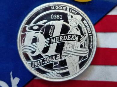 1 Dirham Peringatan 61 Tahun Malaysia Merdeka