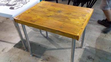 2.5FT Wooden Maple Steel Leg Table TL617