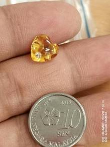 Permata citrine diamond castom