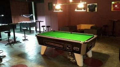 7ft City British Pool Table - Coin Op