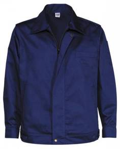 Worker Jacket TC Drill Zipper Royal Blue [JK41]