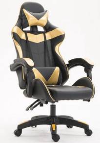 Gold emas gaming chair kerusi office pejabat cool