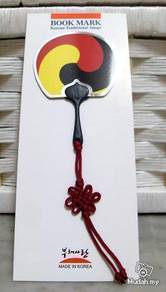 NEW Korean Bookmark -Traditional Fan and Hand Knot