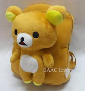 3D Rilakkuma Bear Backpack School Bag Beg Sekolah