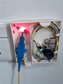 Wiring untuk kabel fiber optic, internet & telefon