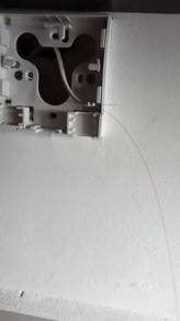 Wiring untuk kabel fiber optic, internet & telefon