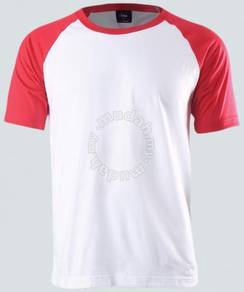 Tshirt Raglan Short Sleeve color WHITE/PINK