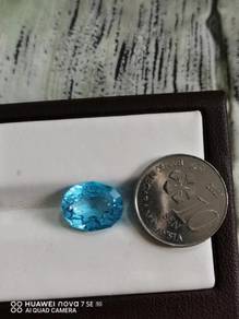 Permata Swiss blue topaz 6.24 carat