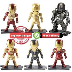 Marvel Avengers IronMan MK1 Q Version 6pcs/set 9cm