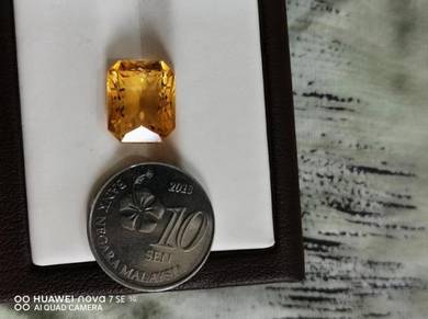 Permata yellow citrine 6.07 carat