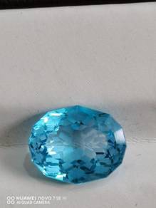 Permata Swiss blue topaz 6.24 carat