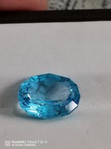 Permata Swiss blue topaz 6.24 carat