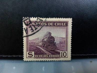 1938 Chile stamp, Railway Train