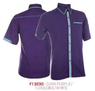 Corporate Uniform F13230 Dark Purple/Turquoise