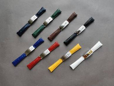 ROLEXES 20mm Croc Leather Watch Strap
