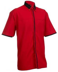 Corporate Shirt F1 Short Sleeve F12205 Red/Black