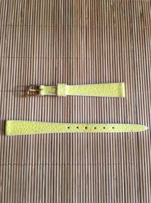 KREISLER Yellow Corfam Leather Watch Strap 11mm