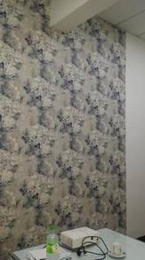 PASANG KERTAS DINDING l wallpaper install