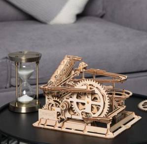 DIY Spinning Waterwheel Marble Wooden Model Kits