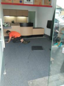 KARPET PEJABAT l tile carpet install
