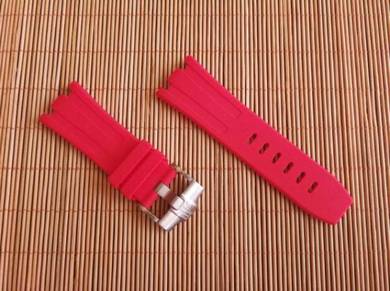 AUDEMARS PIGUET 28 mm Pink Rubber Watch Strap
