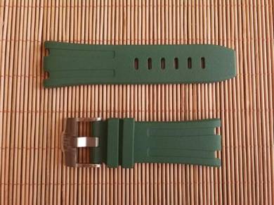 AUDEMARS PIGUET 28mm Army Green Rubber Watch Strap