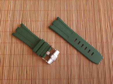 AUDEMARS PIGUET 28mm Army Green Rubber Watch Strap
