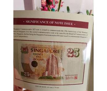 NEW SGD25 Singapore Dollars Banknote (Best Invest)