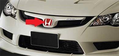 Honda Civic FD2 Type R Front Grille H Emblem Ori