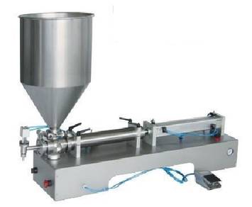 Liquid and Paste Piston Pump Filler