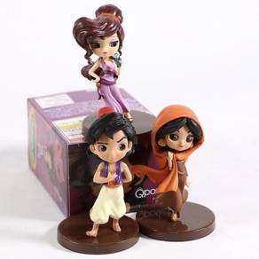 3pcs/set Qposket Princess Aladdin Jasmine Megara