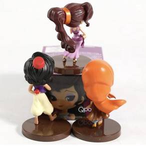 3pcs/set Qposket Princess Aladdin Jasmine Megara
