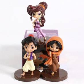 3pcs/set Qposket Princess Aladdin Jasmine Megara