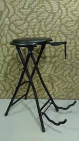 2 in 1 Guitar Stand & Stool