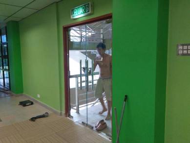 PINTU TAHAN PECAH l glass door install