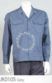 Baju Jaket Pekerja Worker Jacket TC Drill Button