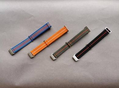 Military 20mm Parachute Elastic Nato Watch Strap