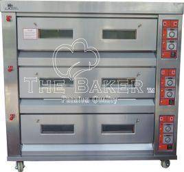Commercial Gas Oven 3 Layer 9 Tray (S.Steel)