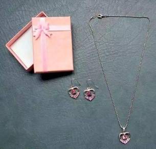 Ladies woman necklace earring set jewellery