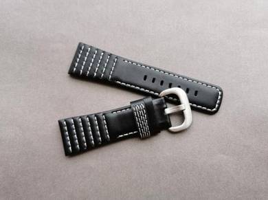 Sevenfriday Black White Calf Leather Watch Strap
