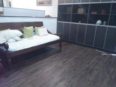 INSTALL VINYL FLOORING l pasang vinyl lantai