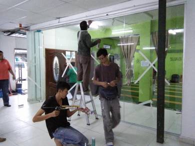 DINDING KACA TAHAN PECAH l glass wall