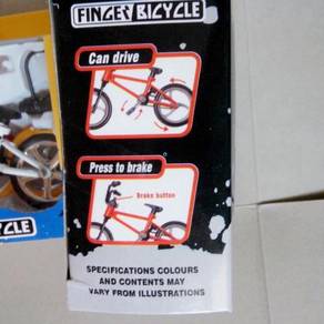 Finger BMX diecast skill toys blue color