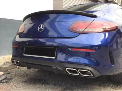 Mercedes W205 C63 Coupe Diffuser with Tail Pipe