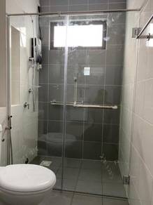 SHOWER SCREEN GLASS l kaca mandian