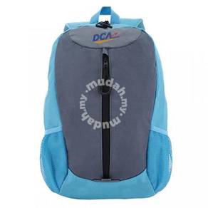 Bag Backpack Sky Blue Print Logo dan Tulisan