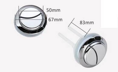 Toilet push button 32mm/ 50mm / alat tandas