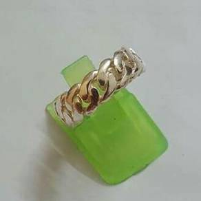 Cincin perak design rantai